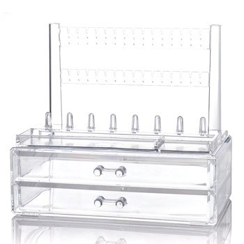 Design Rectangular Clear Plastic Box For File Stationery Desk Organizer